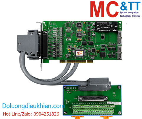 Card PCI 8 kênh đầu ra tương tự AO + 16 kênh vào/ra số DIO 5V/TTL + 3 kênh Timer/Counter/Frequency ICP DAS PISO-DA8U/S CR