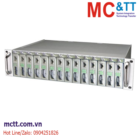 Khung giá 14 khe cắm bộ chuyển đổi quang điện 3Onedata RACK2000A