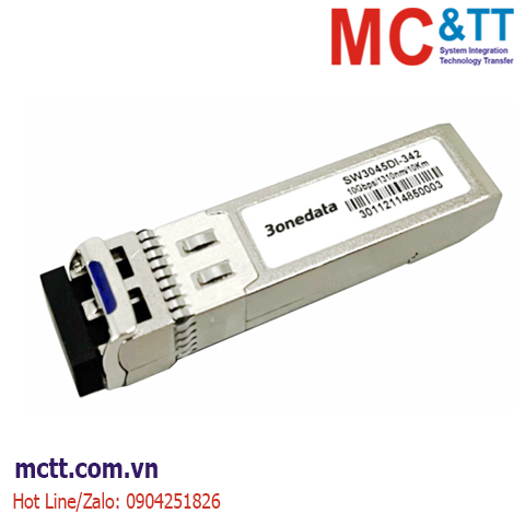 Module quang SFP+ công nghiệp 10Gb/s, Single-mode, 1 sợi, 20KM, TX1330/RX1270 3Onedata SWB8045DI-342