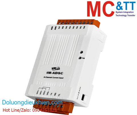 Module RS-485 Modbus RTU 8 kênh đầu vào tương tự AI ICP DAS tM-AD8C CR