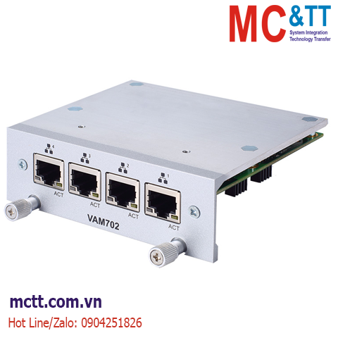 Module mở rộng 4 cổng Gigabit Ethernet Axiomtek VAM702