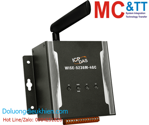 Bộ điều khiển nhúng IoT (IIoT Edge Controller) + LTE (4G) ICP DAS WISE-5236M-4GC CR