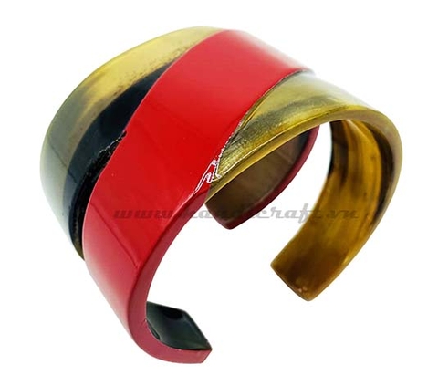 Horn & lacquer bracelet