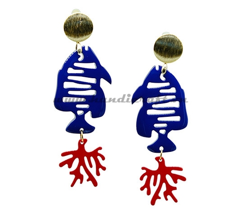 Horn & Lacquer Earrings