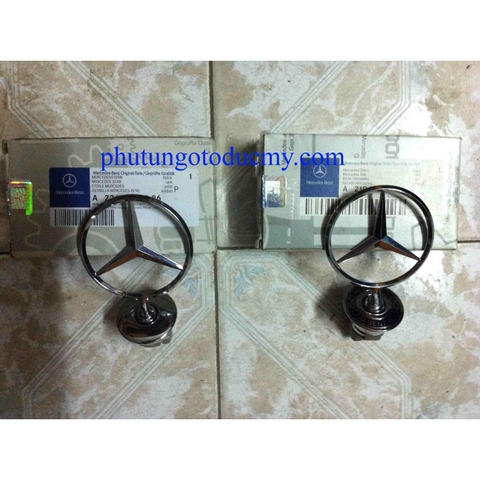 Logo nắp capo Mercedes C180,C200, C240- E200,E240,E280