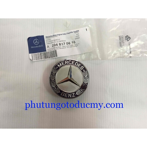 Logo nắp capo Mercedes C200,C230,C250,C300 W204 - A2048170616