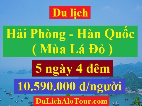 Tour du lịch Hải Phòng Hàn Quốc, du lịch Hải Phòng Hàn Quốc mùa lá đỏ