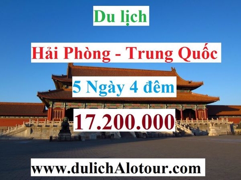 TOUR HẢI PHÒNG - TRUNG QUỐC 5 NGÀY 4 ĐÊM : THÀNH ĐÔ - CỬU TRẠI CÂU - MÂU NI CÂU