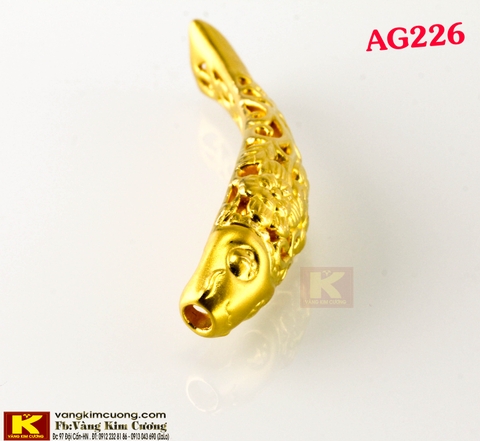 Charm cá chép vàng 24k mã AG226