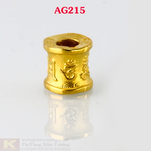 Charm trụ may mắn 24k mã AG215