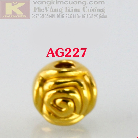 Charm hoa hồng 24k mã AG227