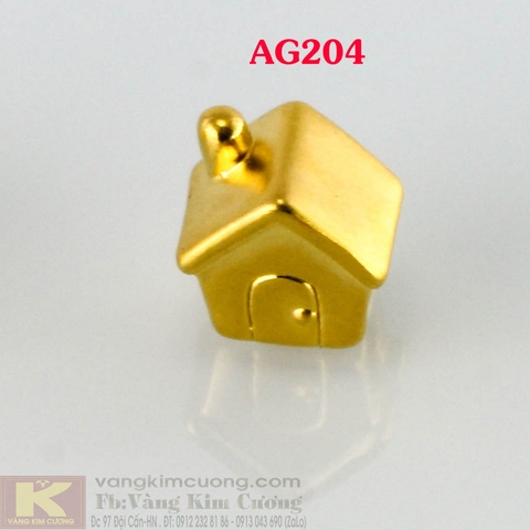 Charm ngôi nhà vàng 24k mã AG204