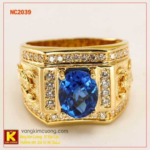 Nhẫn nam đá quý phong thủy NC2039