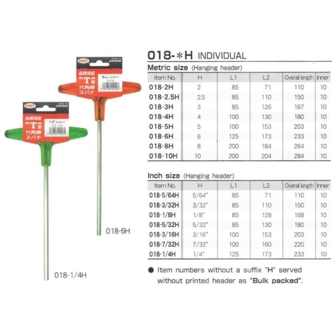 Lục giác Eight chữ T dòng 018