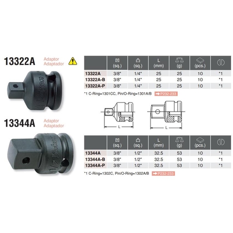 Đầu chuyển 3/8 ra 1/4 13322A