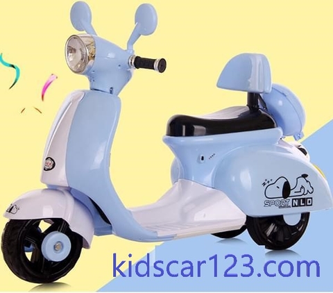 Xe mô tô điện cho trẻ em kiểu dáng Vespa cho bé gái Xe mô tô điện cho trẻ em kiểu dáng Vespa cho bé gái