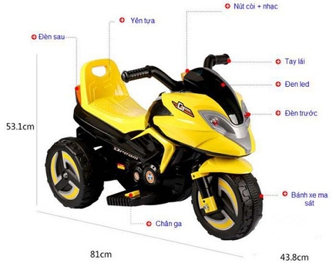 Từ A đến Z thông tin về xe điện 3 bánh trẻ em Từ A đến Z thông tin về xe điện 3 bánh trẻ em