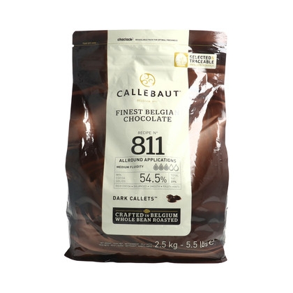 Socola hạt nút Đen Callebaut 54.5% (Có 5 size)