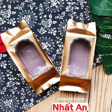 Túi bánh dứa màu Nâu- có khung trong thấy bánh