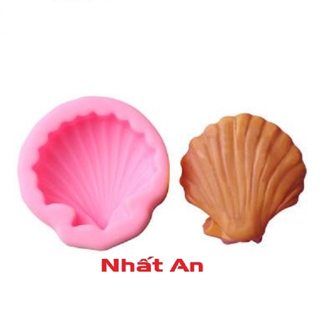 Khuôn silicone 4D hình vỏ sò