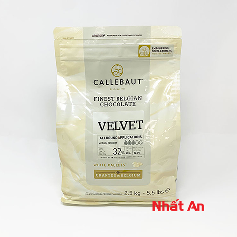 Socola trắng hạt nút 32% Callebaut (100 - 200 - 500gr - 1kg - 2.5kg)
