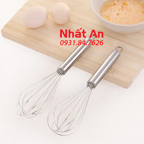 Dụng cụ đánh trứng inox cầm tay/ Whisk/ Phới đánh trứng 10"