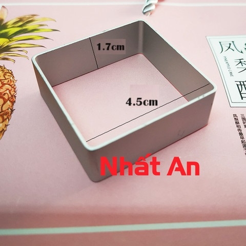 Khuôn nhấn bánh dứa cutter hình vuông