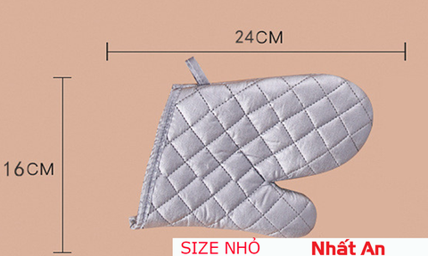 Bao tay lò nướng bạc/ Găng tay cách nhiệt (Có 3 size) - 1 cặp