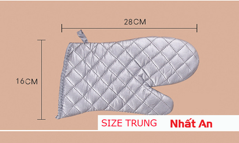 Bao tay lò nướng bạc/ Găng tay cách nhiệt (Có 3 size) - 1 cặp