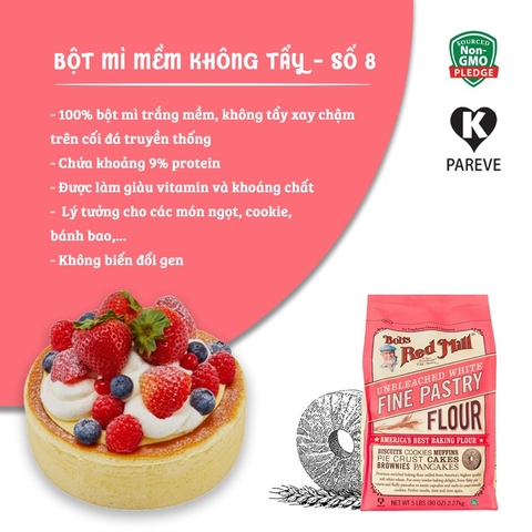 Bột mì số 8 Bob's Red Mill 2.27kg