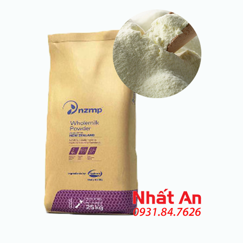 Bột sữa New Zealand nguyên kem / Milk powder - Nguồn gốc sữa bò (Chiết lẻ từ bao 25kg)