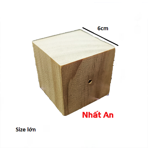 Cục gỗ bắt bông kem (Có 2 size)