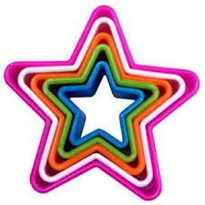 Khuôn nhấn cutter nhựa 5 hình ngôi sao