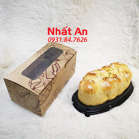 Hộp giấy kraft chữ nhật đựng bánh