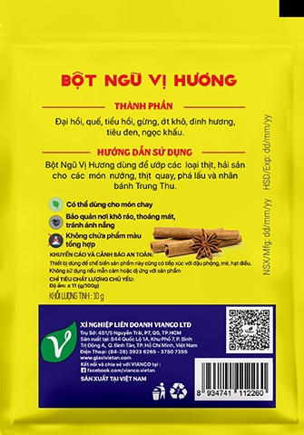 Bột ngũ vị hương con nai Vianco 10gr