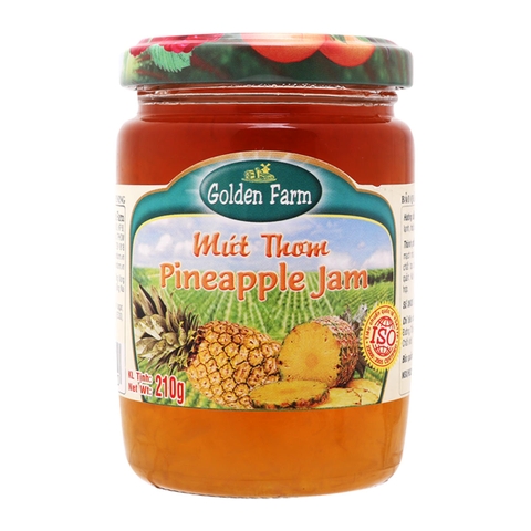 Mứt thơm / mứt khóm 210g hiệu Golden Farm