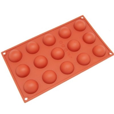 Khuôn silicone 15 nửa hình tròn 4cm