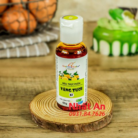 Màu nước thực phẩm Vàng tươi Unicorn 60gr