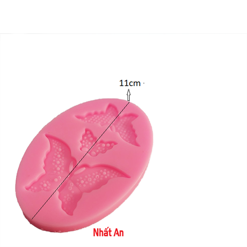 Khuôn silicone 4D hình con bướm