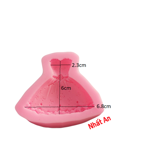 Khuôn silicone 4D chiếc váy