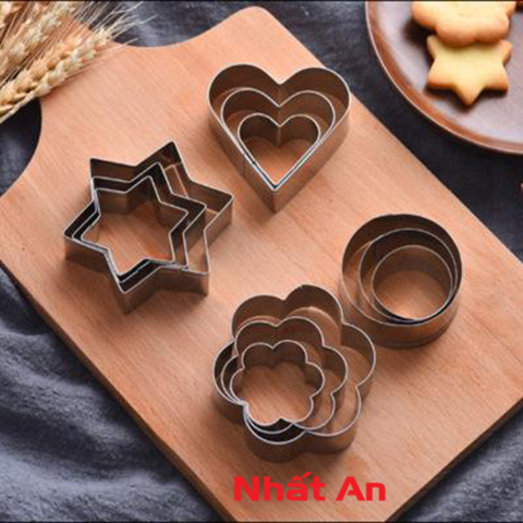 Bộ khuôn nhấn inox (cao 1,5cm)