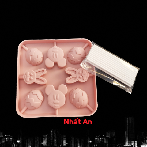 Khuôn silicone que kẹo (Có 4 mẫu)