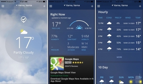 Những ứng dụng báo thời tiết chính xác và tiện lợi nhất cho các tín đồ smartphone