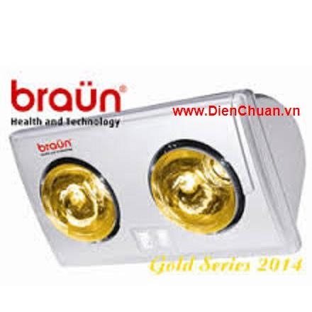 Đèn sưởi Braun 2 bóng vàng