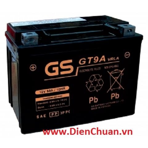 Ắc quy xe máy 12V 9Ah GS GT9A