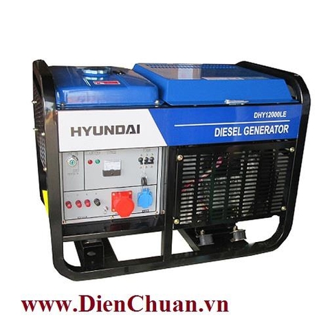Máy phát điện Hyundai DHY12500LE 10KVA (10-11 KW) Chạy dầu diesel
