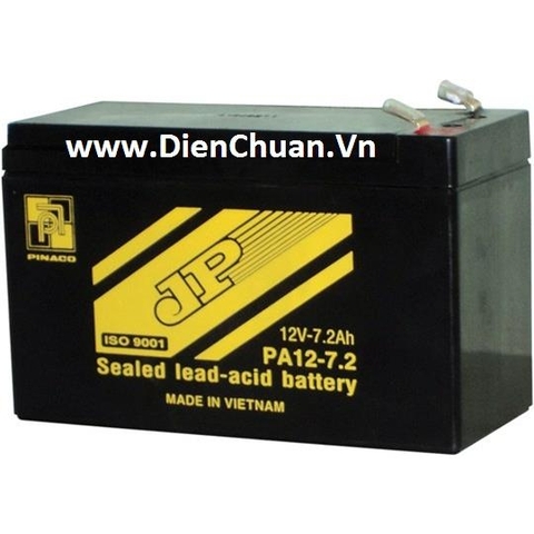 Ắc quy Pinaco Đồng Nai 12V 7.2Ah PA12-7.2 (12V/7,2Ah)