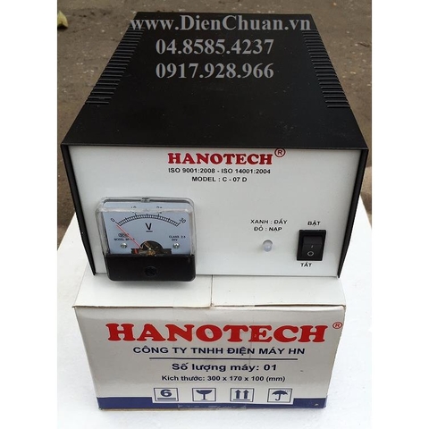 Máy sạc ắc quy tự động Hanotech C07D 12V 7A