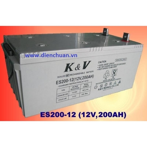 Ắc quy K&V 12V-200Ah ES 200H-12