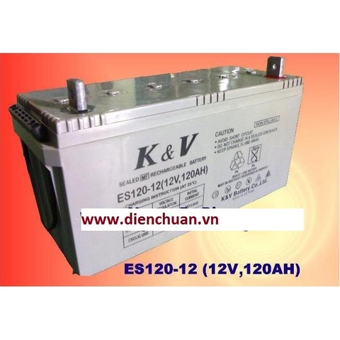 Ắc quy K&V 12V-120Ah ES 120H-12